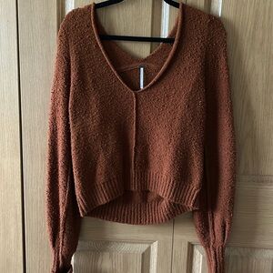 Free people rust colored sweater